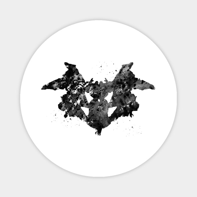 Rorschach inkblot test Magnet by erzebeth